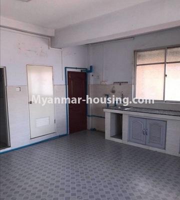 Myanmar real estate - for rent property - No.4883 - 2BHK mini condo room for rent in Pazundaung Township. - kitchen view