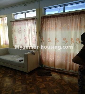 ミャンマー不動産 - 賃貸物件 - No.4885 - Furnished 3BHK Mini Condominium Room for rent in Botahtaung! - another view of living room