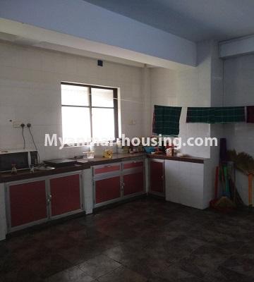 Myanmar real estate - for rent property - No.4885 - Furnished 3BHK Mini Condominium Room for rent in Botahtaung! - kitchen view