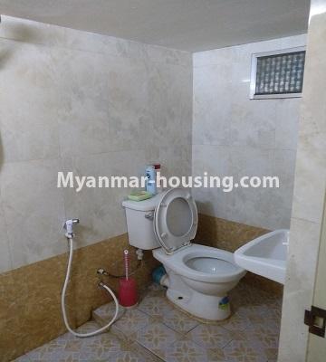 Myanmar real estate - for rent property - No.4885 - Furnished 3BHK Mini Condominium Room for rent in Botahtaung! - toilet view