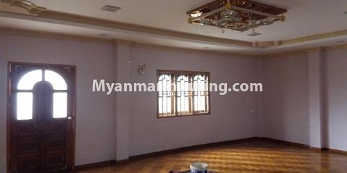 Myanmar real estate - for rent property - No.4887 - 2 Storey Landed House with 5 master bedrooms for rent near Kabaraye Pagoda, Mayangone! - living room area view