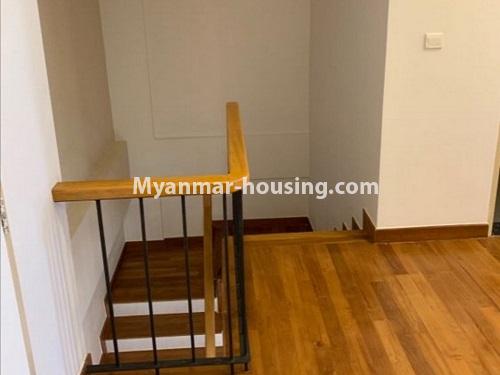 ミャンマー不動産 - 賃貸物件 - No.4888 - 4BHK Star City Duplex Condominium Room for Rent in Thanlyin! - upstairs view