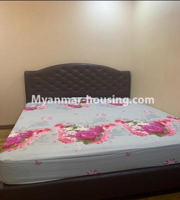 Myanmar real estate - for rent property - No.4895 - Furnished New Condominium Room in KBZ Tower for rent in Sanchaung! - another bedroom view