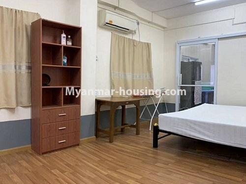 Myanmar real estate - for rent property - No.4897 - Nice Studio Type for Rent near Time City, Sanchaung! - bedroom area