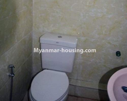 Myanmar real estate - for rent property - No.4898 - Nice 4BHK Apartment Room for Rent near Yae Kyaw, Botahtaung! - bathroom view