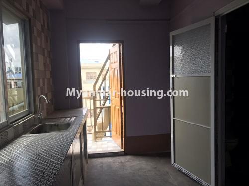 Myanmar real estate - for rent property - No.4900 - 1BHK Fourth Floor Apartment for rent in Hlaing! - kitchen view