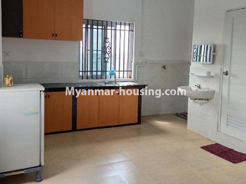 ミャンマー不動産 - 賃貸物件 - No.4901 - Decorated Newly Built Hall Type Condominium Room for rent in South Okkalapa! - kitchen view