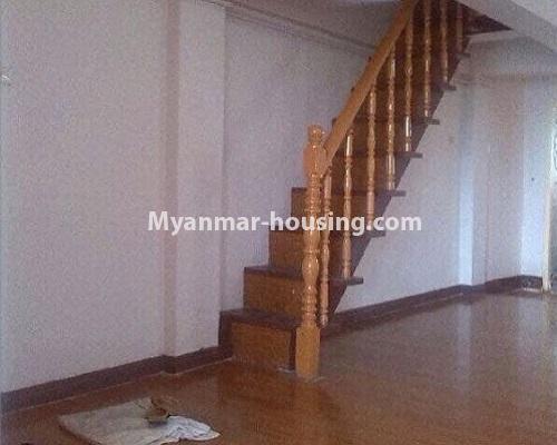 Myanmar real estate - for rent property - No.4906 - Hong Kong Type combined two levels Room for rent in Mayangone! - stairs view