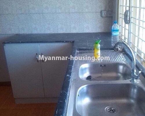 Myanmar real estate - for rent property - No.4906 - Hong Kong Type combined two levels Room for rent in Mayangone! - kitchen view