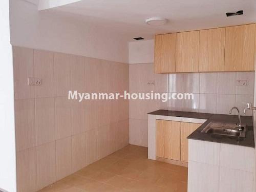 Myanmar real estate - for rent property - No.4910 - 3BHK Ayar Chan Thar Condominium Room for rent in Dagon Seikkan! - kitchen view