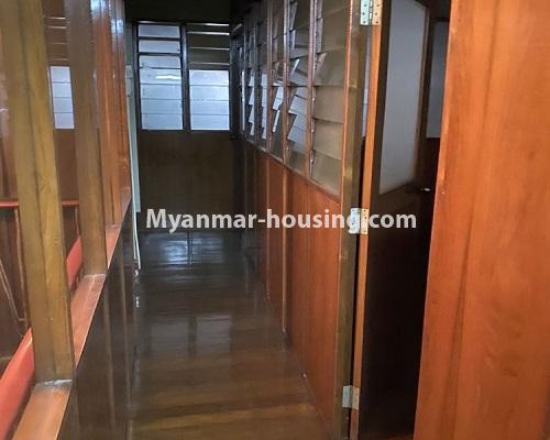 Myanmar real estate - for rent property - No.4912 - Hong Kong Type Office Option for Rent in Lanmadaw! - hallway view