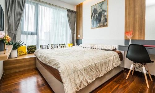 缅甸房地产 - 出租物件 - No.4914 - Nice 2BHK The Central Condominium Room for Rent! - master bedroom view