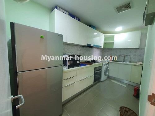 ミャンマー不動産 - 賃貸物件 - No.4915 - Furnished Star City B Zone Room for Rent - kitchen view