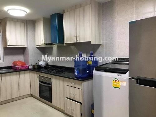 缅甸房地产 - 出租物件 - No.4916 - Furnished Star City A Zone Room for Rent! - kitchen view