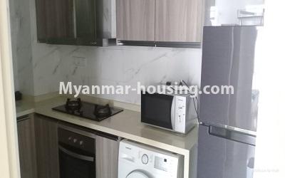 Myanmar real estate - for rent property - No.4918 - 2 BH A Zone Room in Star City For Rent! - kitchen view