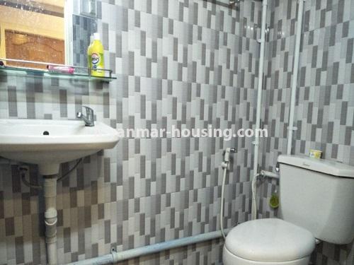 Myanmar real estate - for rent property - No.4920 - Neat and Tidy Mini Condominium Room for a couple or single near Myaynigone City Mart! - bathroom