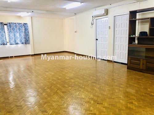 Myanmar real estate - for rent property - No.4921 - Three Bedroom Apartment for rent in New University Avenue Road, Bahan! - living room hall