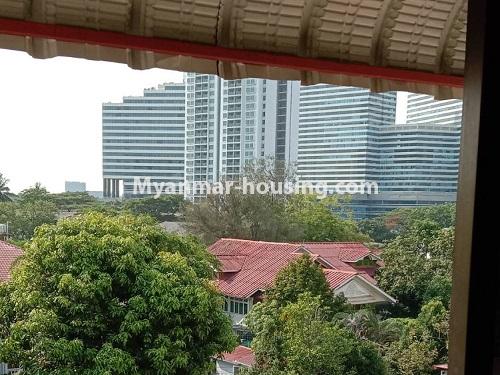Myanmar real estate - for rent property - No.4921 - Three Bedroom Apartment for rent in New University Avenue Road, Bahan! - view from  another balcony