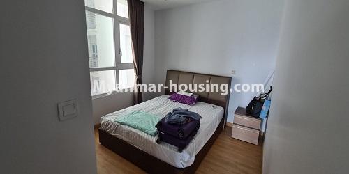 Myanmar real estate - for rent property - No.4922 - Three bedroom G.E.M.S Condominium room for rent in Hlaing! - bedroom view