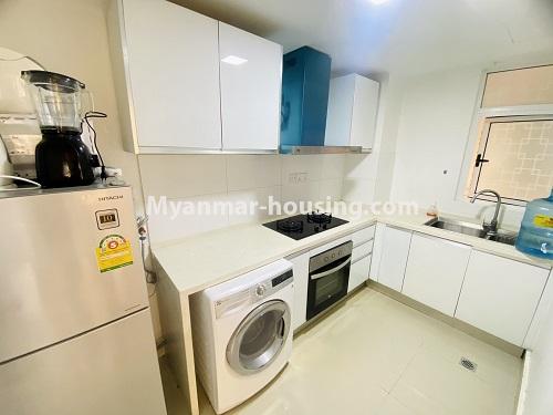 Myanmar real estate - for rent property - No.4923 - Two Bedrooms Star City Condo, Thanlyin! - kitchen 