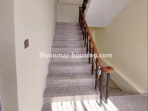 缅甸房地产 - 出租物件 - No.4925 - Two Storey RC House for Rent in Thingan Gyun! - stair