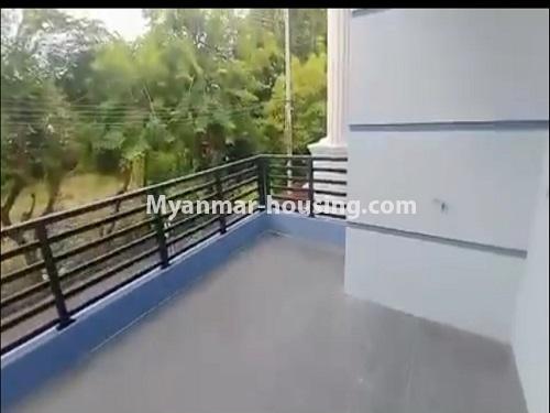 Myanmar real estate - for rent property - No.4925 - Two Storey RC House for Rent in Thingan Gyun! - balcony