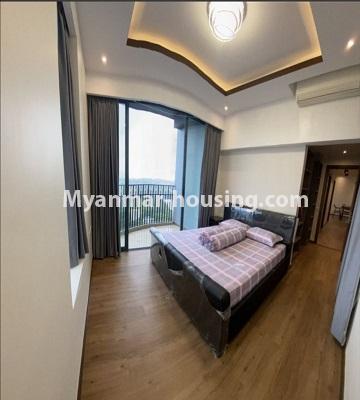 缅甸房地产 - 出租物件 - No.4926 - Luxurious Kantharyar Residence Condominium Room for Rent, near Kandawgyi Lake! - bedroom