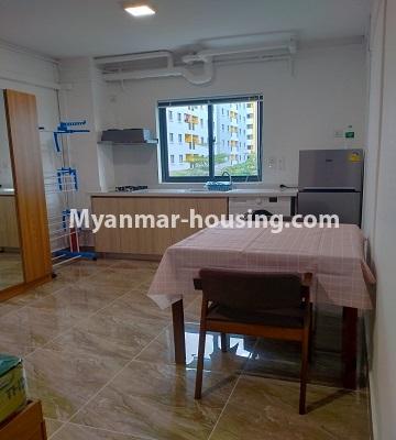 ミャンマー不動産 - 賃貸物件 - No.4931 - Star City, City Loft Studio Room for Rent in Thablyin! - kitchen and dining area