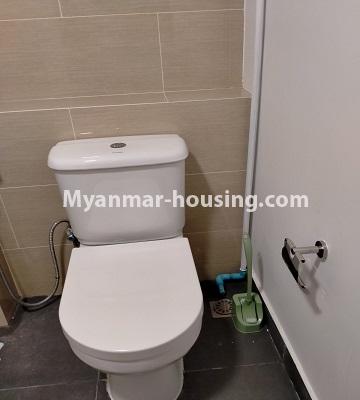 ミャンマー不動産 - 賃貸物件 - No.4931 - Star City, City Loft Studio Room for Rent in Thablyin! - another view of bathroom