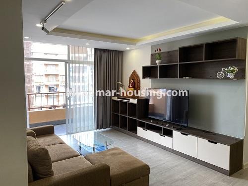 ミャンマー不動産 - 賃貸物件 - No.4932 - Star City A Zone Two Bedroom Room for Rent in Thanlyin! - livingroom