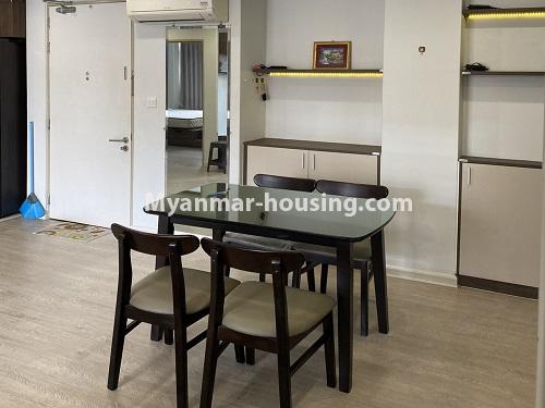 ミャンマー不動産 - 賃貸物件 - No.4932 - Star City A Zone Two Bedroom Room for Rent in Thanlyin! - dinning area