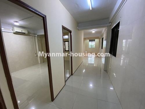 ミャンマー不動産 - 賃貸物件 - No.4934 - One Bedroom Apartment for rent in Sanchaung! - hallway