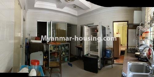 Myanmar real estate - for rent property - No.4935 - Three Bedroom Condo Room for Rent near Kandawgyi, Bahan Township. - another view of living room