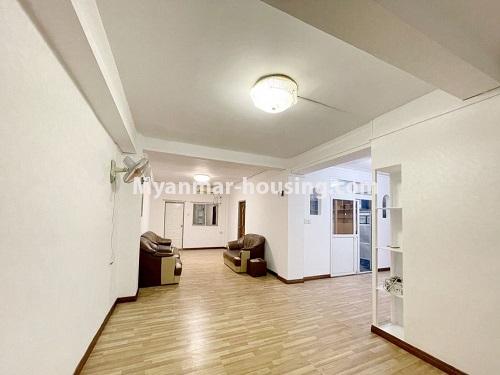 缅甸房地产 - 出租物件 - No.4937 - Three Bedroom Condo Room near Yankin Centre! - another view of living room