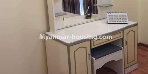 缅甸房地产 - 出租物件 - No.4938 - A Zone Two Bedroom Condo Room for Rent in Star City! - dressing table