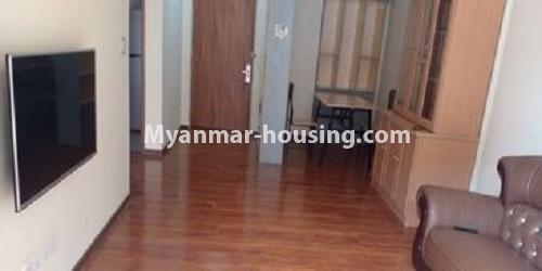 Myanmar real estate - for rent property - No.4939 - Star City A Zone One Bedroom Condo Room for Rent in Thanlyin! - living room