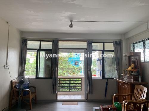 Myanmar real estate - for rent property - No.4940 - Three Bedroom Apartment for Rent in Pearl Mon Housing, 65 Ward, South Dagon! - living room only