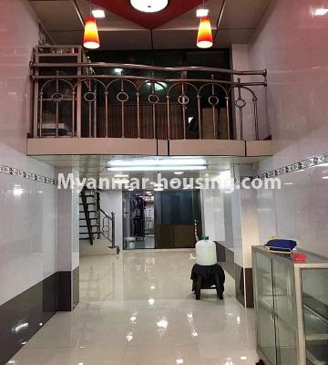 Myanmar real estate - for rent property - No.4941 - Ground Floor with half attic for Rent in Lanmadaw Township. - ground floor and attic view