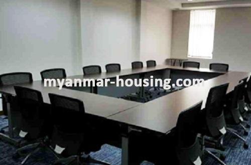 မြန်မာအိမ်ခြံမြေ - ငှားရန် property - No.959 - Serviced office room for rent in Dagon! - lounge room