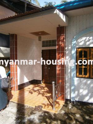 缅甸房地产 - 出租物件 - No.979 - A good landed house to rent in Tharketa township! - View of the infront.