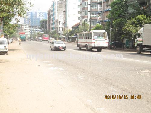 Myanmar real estate - for rent property - No.987 - Opening the shop for Great ! - view of the road