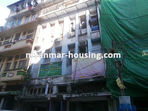 Myanmar real estate - for sale property - No.1038 - Ground floor now for sale in downtown! - View of the building.