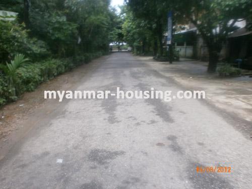 缅甸房地产 - 出售物件 - No.1078 - Do you want to live Near Capital Hyper Market ! - View of the street.