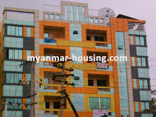 ミャンマー不動産 - 売り物件 - No.1103 - Now On Sale! Good Apartment with Location in Lay Daung Kan Road ! - view of the building.