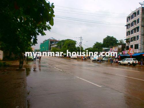 Myanmar real estate - for sale property - No.1103 - Now On Sale! Good Apartment with Location in Lay Daung Kan Road ! - view of the Road