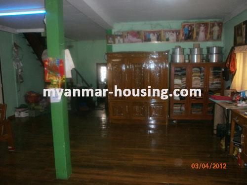 Myanmar real estate - for sale property - No.1236 - Good business and live on main road , Pin Lone Road North Dagon ! - View of the Living room 