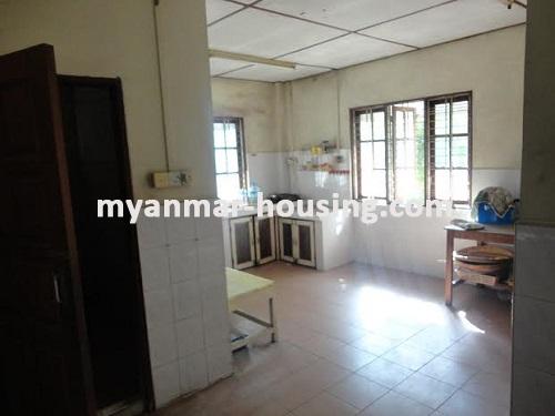 Myanmar real estate - for sale property - No.1278 - Landed House for sale Near National Village in Yangon! - View of the kitchen room.