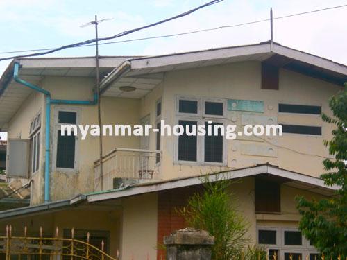 Myanmar real estate - for sale property - No.1282 - A good Landed house is Thuwana VIP Thin Gan Gyun T/s ! - view of the building.