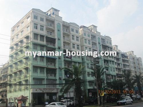 Myanmar real estate - for sale property - No.1320 - Suitable for live apartment !now for sale. - View of the building.