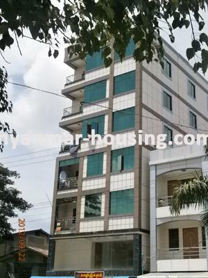 Myanmar real estate - for sale property - No.1339 - Seven-storey building for sale on Yamonna Road. - View of the building.